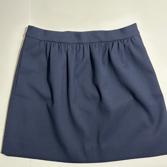 JCrew Navy Blue Pointe A-Line Mini Skirt Size 8 - Picture 2 of 8